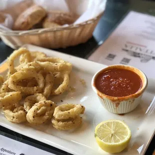 Calamari appetizer