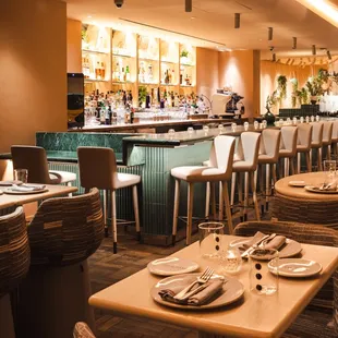 interior, sushi and sashimi