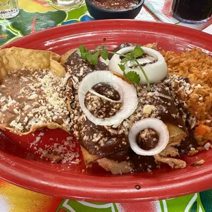 Chicken Mole Enchiladas