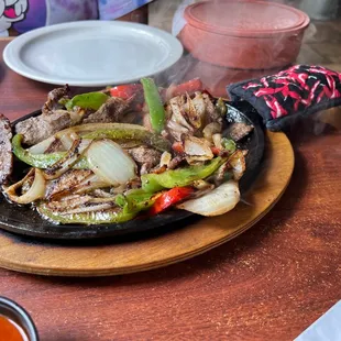 Beef fajitas