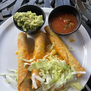 Beef and bean taquitos
