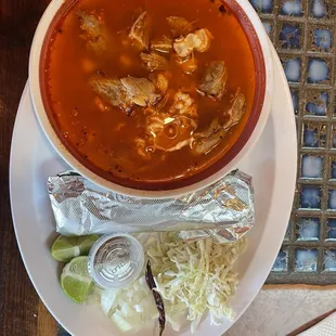 Pozole - good, light broth. The pork was tender.