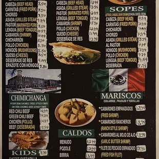 Updated menu 2023