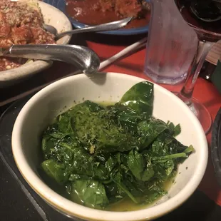 Side sautéed spinach