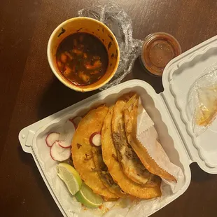 Quesabirrias 3 Piece with consome