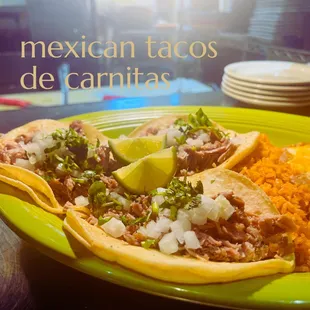 carnitas tacos