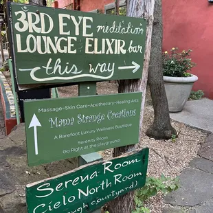 a sign for a restaurant