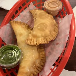 Ground Beef Empananda and Queso Empananda