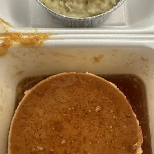 Batata con Coco and Flan