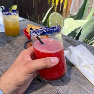 Amazing strawberry margarita