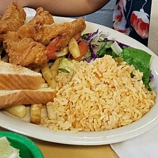 Fried fish and shrimp