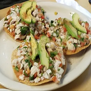 Ceviche was tough