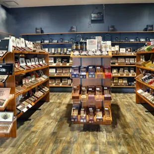 the inside of a chocolate shop