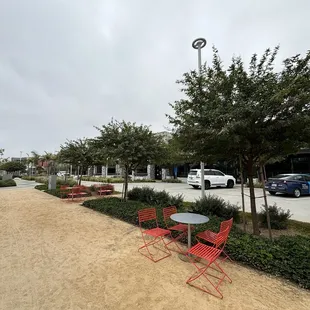 Sitting area in front of Casa De Otay container building.