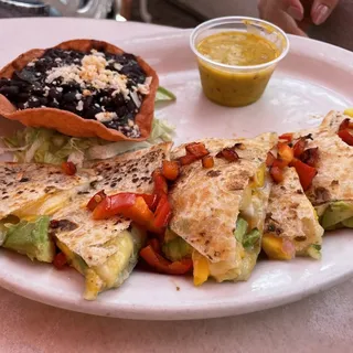 Avocado, Mango and Red Pepper Quesadilla