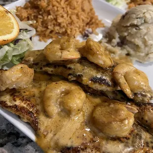 Lily special with the chicken and rice!