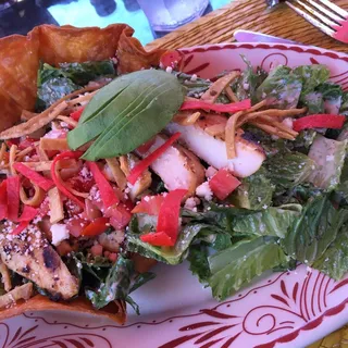 Grilled Chicken Tostada Salad