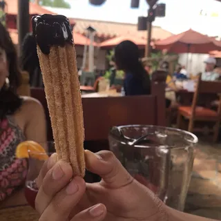 Basket Of Vanilla Cream Churros