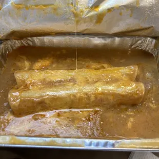 Two cheese enchiladas