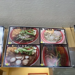 menus and prices