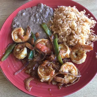 The Spicy Shrimp plate