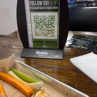 How you order. Open your phone and act like you are about to take a photo and touch the link... Takes you straight to the menu.