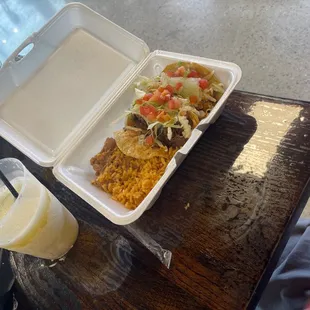 The rest of my food that I am taking home.