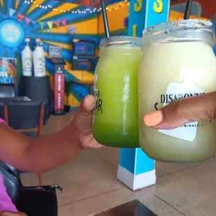 Margarita time! They were very generous with alcohol.