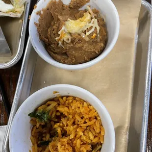 Side of rice and beans