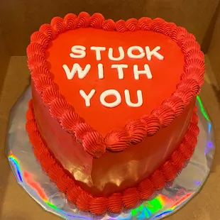 Heart shape chocolate strawberry cake all vegan