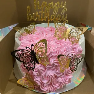 Butterfly theme cake