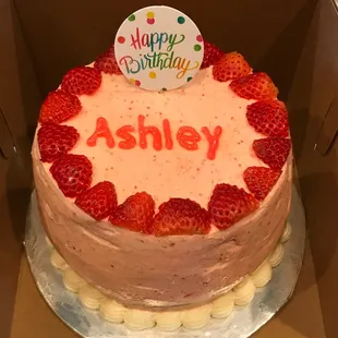 Strawberries and Cream Cake