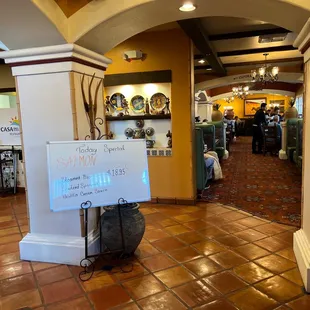 he entrance to the restaurant