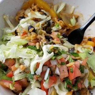 Burrito bowl (vegetarian)