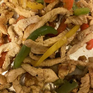Chicken Fajitas (ugh... SO. DRY.)