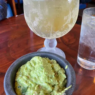 Margarita and guacamole