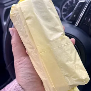 Breakfast burrito wrapped