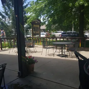 Relaxing outdoor seating