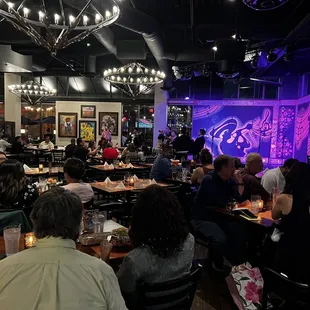 Live band playing on stage