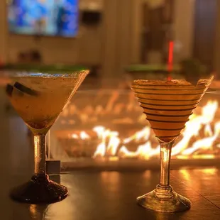 Mojito and mango margarita