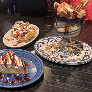 Tres leches, churros &amp; fried ice cream