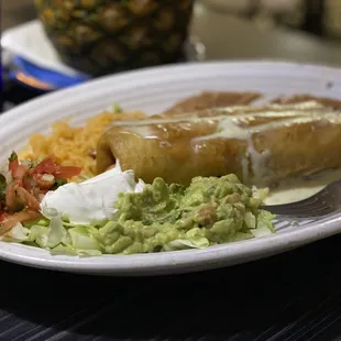 Fajita steak chimichanga