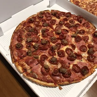 pizza, food