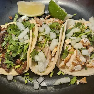 Three amigos tacos