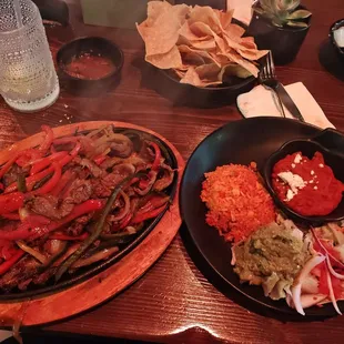 Steak fajitas!