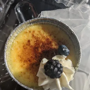 Creme &quot;gravity&quot; brulee. Deeper than your love for the one that got away.