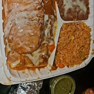 Enchilada and Chile Relleno Combination