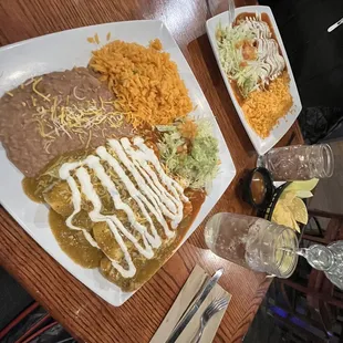 Shrimp Enchiladas!  Yum!