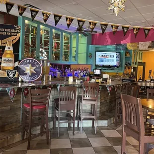 a restaurant with tables and chairs