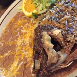 Mojarra al mojo de ajo